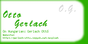 otto gerlach business card